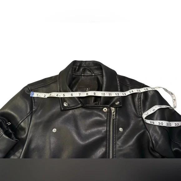 Blank NYC Black faux Leather Moto Jacket - Picture 9 of 14